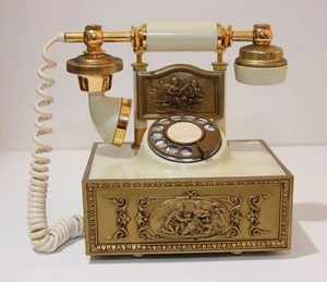 Telefono GTE quadrante rotante vecchio stile retrò - Foto 1 di 16