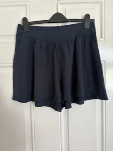 Womens Navy Culotte Shorts Size 14 - Picture 1 of 6