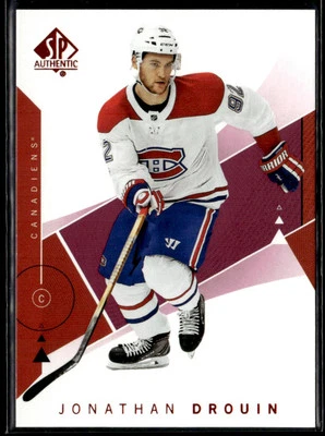 2018-19 SP Authentic Red Jonathan Drouin #13 - Image 1 of 2