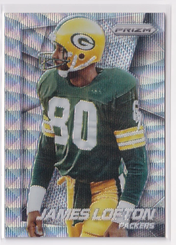 2014 Panini Prizm James Lofton Light Blue Wave /99 #127 Green Bay Packers HOF - Image 1 of 3
