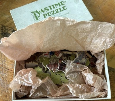 PUZZLE PASATIEMPO 1931 Parker Brothers Madera 109 Piezas Carrera de Caballos Completo Foto 1 de 4