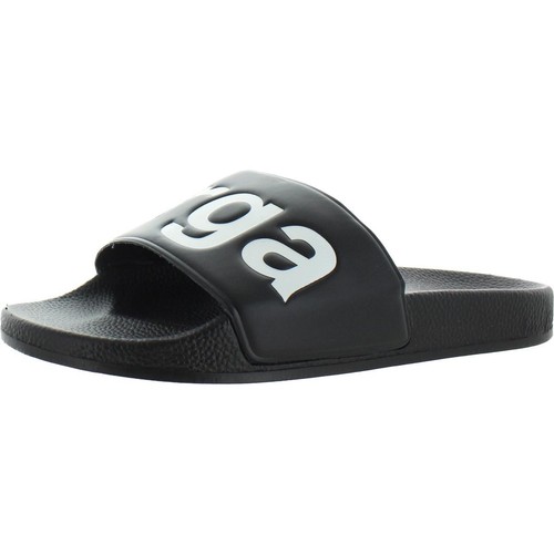 Superga Womens 1908 Black Slip On Pool Slides Shoes 6.5 Medium (B M) BHFO 2451