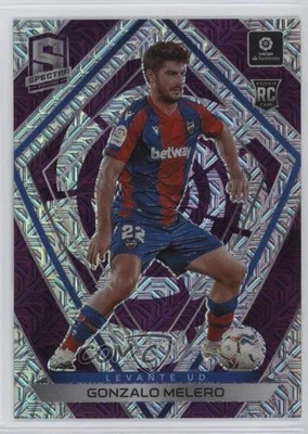 2020 Chronicles Spectra La Liga Purple Mojo Prizm Gonzalo Melero #16 Rookie RC - Image 1 of 2