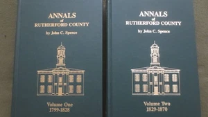 Annals of Rutherford County, Tennessee **BOTH VOLUMES** John C. Spence 1799-1870 - Bild 1 von 2