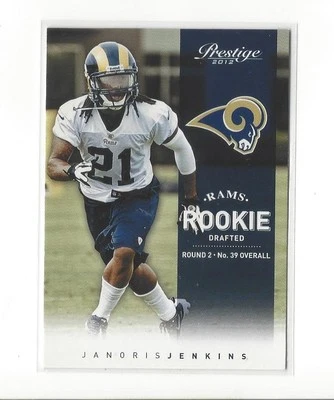 2012 Prestige #204 Janoris Jenkins RC Rookie Rams Giants SP! - Image 1 of 2