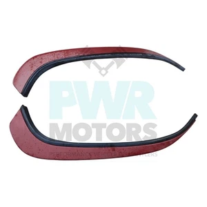 BMW E30 Rear Quarter Window Trim Vent Molding Pair Red 4 Door Saloon 316i - Picture 1 of 20