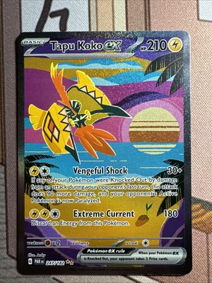 Pokémon TCG Tapu Koko EX Paradox Rift Holo Card 247/182 Sir - Image 1 of 2