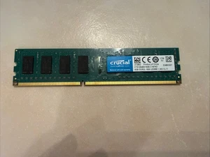 Crucial 4GB PC3-12800 DDR3-1600 Desktop Memory CT51264BD160B.C16FKD 213863 - Picture 1 of 3