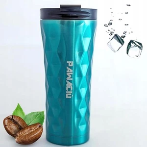 Thermobecher 0,5 L Edelstahl Rutschfest Heiß & Kalt Isolierbecher - Bild 1 von 9