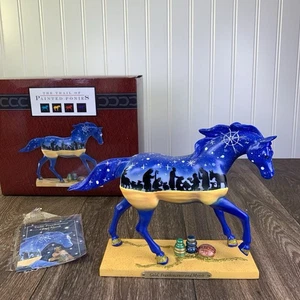 Figura Caballo Azul Trail of Painted Ponies Oro Incienso Mirra 2010 #1E/3.863 - Imagen 1 de 11