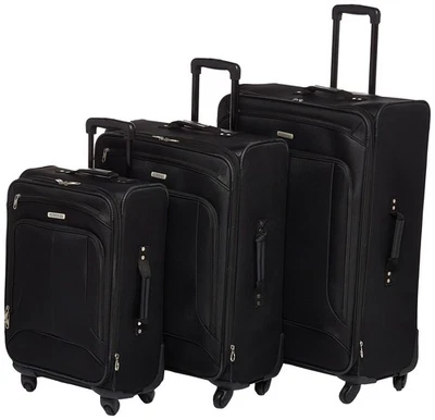 Pop Max Softside Luggage with Spinner Wheels, Black, 3-Piece Set (21/25/29) - Image 1 of 4