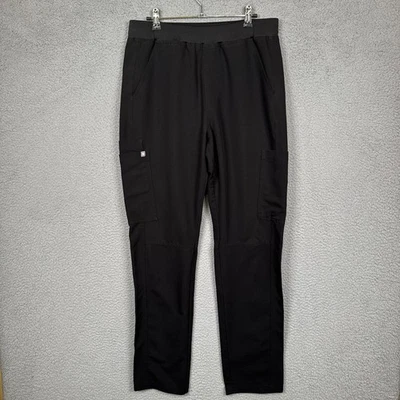 Pantalones Médicos FIGS Para Hombres M Negros Axim Carga Enfermera Médico Comodidad Oficina Trabajo Básico Foto 1 de 4