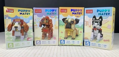 MOC Dog Breeds Building Block Stocking Stuffers Lot of 4 New In Box - Image 1 of 2