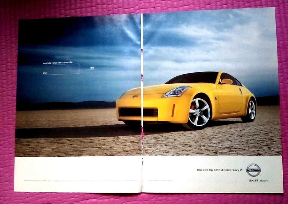 Nissan 350Z 2005 anuncio impreso de 2 páginas Foto 1 de 1