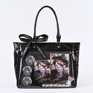 Ita Bag Women's Tote Bag Itaba A4 Oshikatsu Bag Oshi Otaku Large Capacity Black - Picture 1 of 7