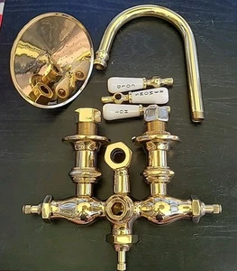 Strom P400 Duscharmatur Set | Massiv Messing Supercoat Gold Poliert Oberfläche | Neu - Bild 1 von 24