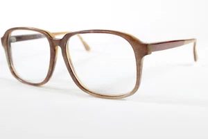 Buffalo Horn CCS Royal JV507 Brown Retro Square Full Rim vintage Men’s new gl - Picture 1 of 4