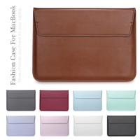 11/13/15" Slim Leather Laptop Sleeve Case Bag Cover For MacBook Air Pro Retina