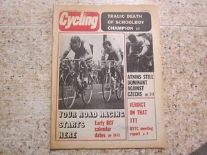 January 20th 1973, CYCLING, John Atkins, Anne Soloman, Cees Priem, Bruce Biddle. - Picture 1 of 8