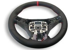 LENKRAD OPEL ADAM, GLATT/PERFORIERT 12UHR ROT NEU BEZIEHEN LEDERLENKRAD - Bild 1 von 11