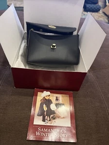 Vintage American Girl Doll Samantha Victorian Black Valise Travel Bag With Box - Picture 1 of 6