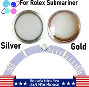 Inserto de bisel de punto perlado para Rolex Submariner 16800 16610 16613 azul verde Lume - Imagen 1 de 9