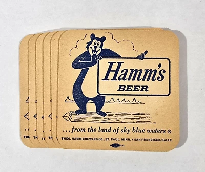 6 posavasos de cerveza Hamm's vintage Foto 1 de 2