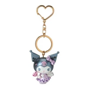 Sanrio Kuromi ♡ Angel Keychain Holder Chain Keyring Charms Official goods Japan - Picture 1 of 4
