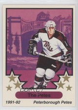 1991-92 7th Inning Sketch OHL Team Rosters Peterborough Petes #O12