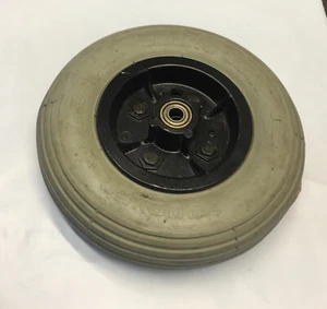 Used Tuffcare DX1510 Power Wheel Chair Front Caster Wheel Tire Assembly - Imagen 1 de 3