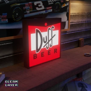 Duff Beer Led Mancave Bar Lightbox RGB Light Sign - Picture 1 of 5