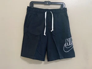 Nike Sportswear Alumni Woven Flow Shorts Above Knee DB3810-010 Black Mens S NEW - Picture 1 of 8