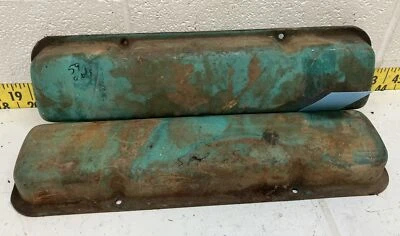 Usado OEM GM RH + LH Juego de cubiertas de válvula de motor 371-394 1959 Oldsmobile (SVM164) Foto 1 de 4