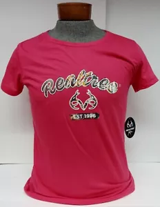 Realtree Xtra EST 1986 T-Shirt Pink Size Large - Picture 1 of 1