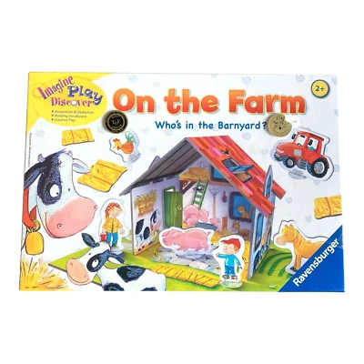 Ravensburger On The Farm Game Who's In The Barnyard Farmyard  Imaginary Play - Image 1 of 4