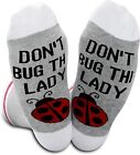 2PAIRS Funny Ladybug Socks Don't Bug The Lady Ladybug Lover Gift