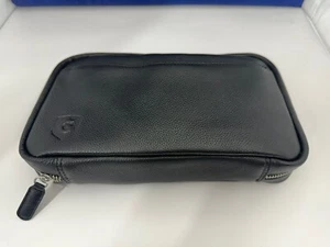 Guardsman große Lederzigarre Reisetasche Humidor mit Holztablett - schwarz - neu - Bild 1 von 12