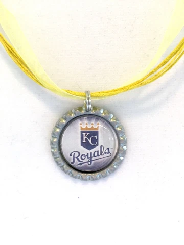 BASEBALL FANS!!  Kansas City ROYALS Baseball Necklace Cover