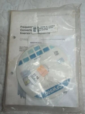 WEG CFW500 Frequency Inverter CJ MANUAL CFW500 ES/IN/PT and CFW500 VS08 NEW - Image 1 of 2