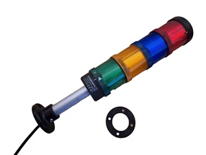Werma Vier Farben Signalturm Stapelleuchte Baugruppe 24V AC/DC mit Winkelhalterung - Bild 1 von 6