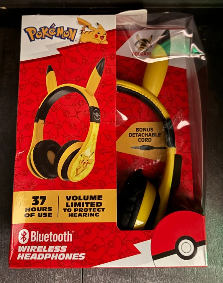 eKids - Pokemon Pikachu Bluetooth Headphones - yellow - Image 1 of 1