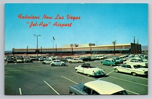 McCarran Field New Jetport Las Vegas Municipal Airport Nevada Vtg 1960 Postcard - Picture 1 of 2