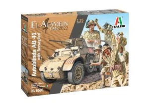 1:35 ITALERI Autoblinda Ab 41 With Bersaglieri El Alamein Kit IT6591 - Foto 1 di 8