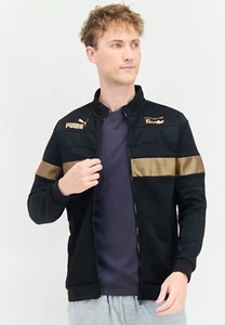 New Porsche Design x Puma Turbo Long Sleeves Black Gold Jacket Size M - Picture 1 of 11