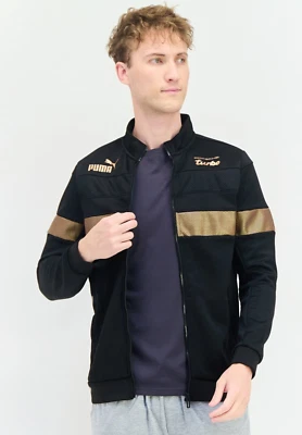New Porsche Design x Puma Turbo Long Sleeves Black Gold Jacket Size Medium - Image 1 of 4