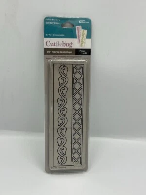 Cuttlebug Dies - 2 Die Plate set - Floral Borders - 37-114 - Image 1 of 2