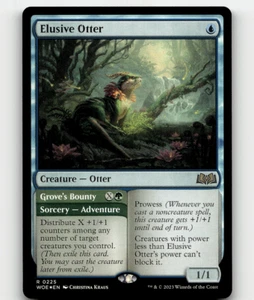 FOIL - MTG Elusive Otter 225 - Wilds of Eldraine - Picture 1 of 1