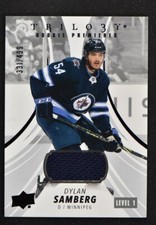 2022-23 UD Trilogy Black Foil Memorabilia Relic #124 Dylan Samberg /499