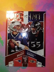 Tom Brady 🐐‼️ 2018 Donruss Elite Face To Face Ser#/99 Red Foil Refractor 🔥💥👀