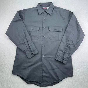 Vintage Big Mac Shirt Mens 15-15.5 33.5 Gray Mechanic Twill Button Up USA - Picture 1 of 8